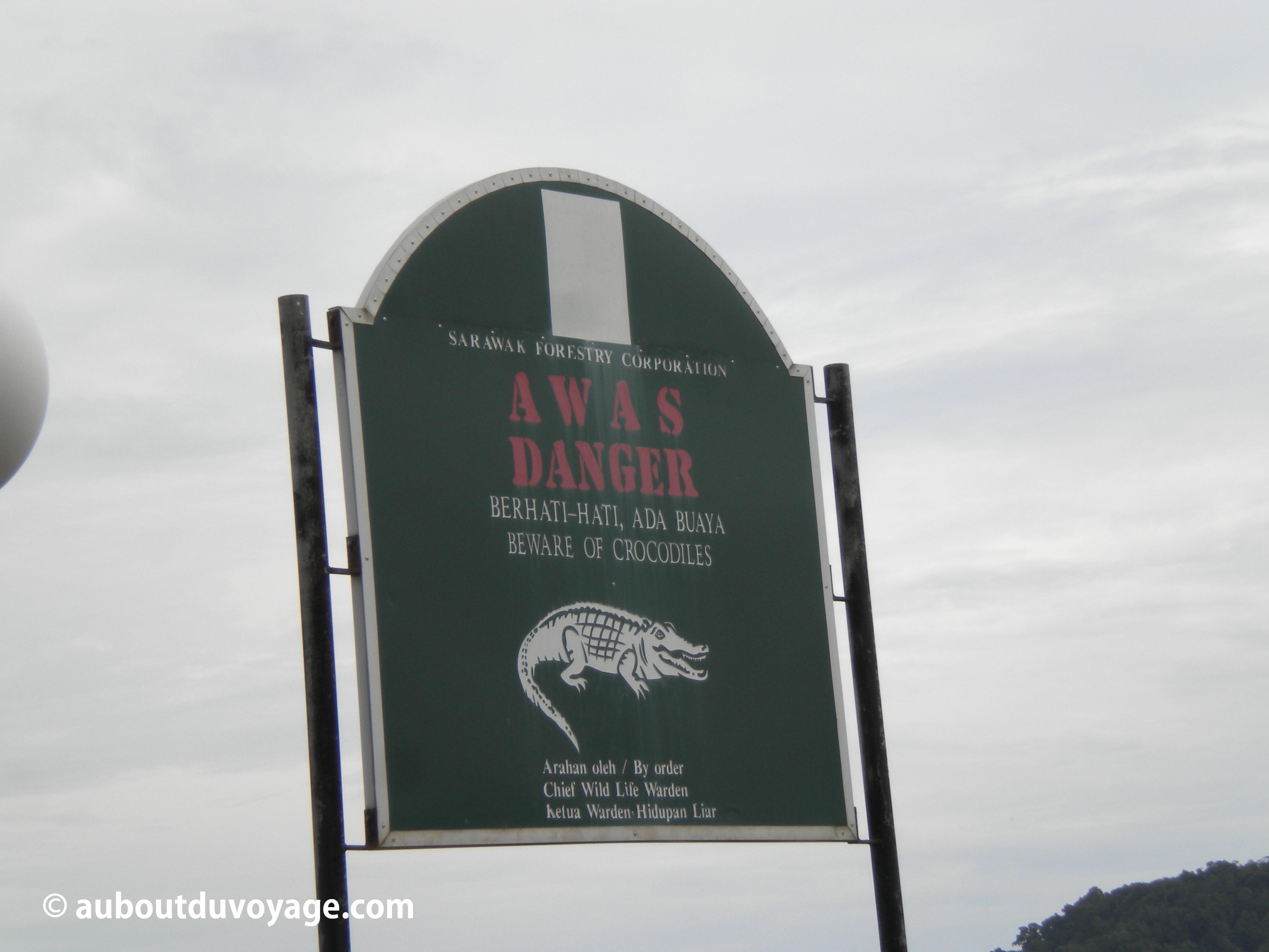 Parc national Bako Bornéo avertissement